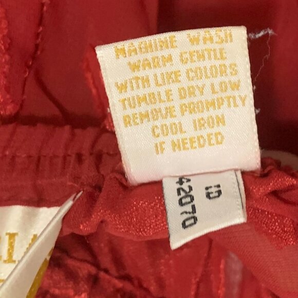 Victoria’s Secret Gold Label Sheer Wide Leg Pajama Pants Red Size Small - Picture 7 of 7
